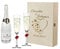 polar-effekt 2 Sektgläser mit roten Herzen und Sekt-Flasche in Geschenkbox - Personalisiert mit Gravur - Hochzeit Geschenkidee Sektglas-Set - Motiv Herzen