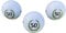 LL-Golf ® 3er Set 50 er Geburtstag Golfbälle mit Happy Birthday Motiv in Geschenkbox/Golf Geburtstagsgeschenk/Golfgeschenk Geschenk Geschenkidee