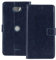 TienJueShi Bleu foncé Flip Premium Retro Business Book Stand Cuir Housse Coque Etui Cas Couverture Protecteur Case Cover Skin pour Crosscall Core x3 5 inch