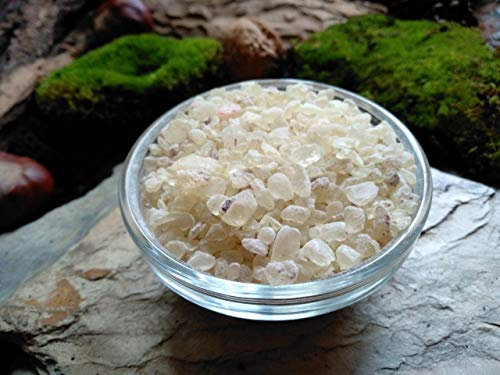Livingmind Räucherwerk - 50g Dammar Harz hell klein/mittel (Shorea wiesneri) 100% naturrein feinste Qualität Räucherwerk Weihrauch