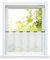 ESLIR Scheibengardine Landhaus Bistrogardine Küche Gardinen Transparent Vorhang Bestickt Kurzgardine mit Wellen Stickerei Voile HxB 60x120cm 1 Stück