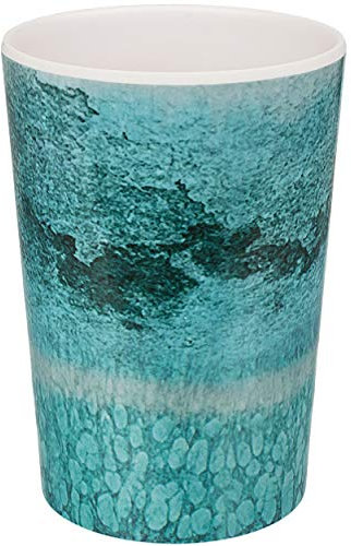 alles-meine.de GmbH Trinkbecher/Becher - Marmor - Retro & Nostalgie Design - türkis blau/grün - 320 ml - BPA frei - aus Melamin - Tasse - Zahnputzbecher/Malbecher - Kinder ..