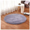 GUOCU Teppich Rund Hochflor Shaggy Langflor Teppich Flauschiger Teppiche Bettvorleger Wohnzimmer Teppich,Grau,Durchmesser 80cm