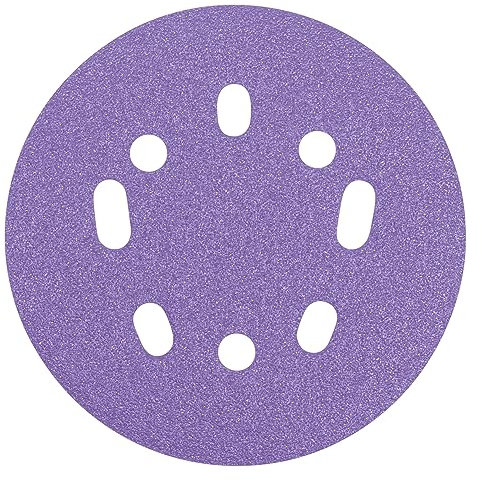 Trend Aluminium Oxide 125mm Random Orbit 180 Grit Abrasive Sanding Disc, AB/125/180A/B, Pack of 50
