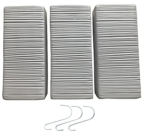 NOBILE LOVELYCARE Set 3 Umidificatori termosifone calorifero con ganci kit umidificatore ceramica termosifoni o stufa a gas fantasia RIGHE