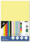 Kangaro - Tonpapier Pastell Gelb DIN A4-160g/m² FSC mix – 50 pack - Briefpapier Bastelpapier DIY