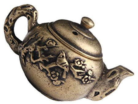 IMIKEYA Brass Kettle Decoration for Office Desk Creative Kettle Adornment Home Decor Ornament for Desk Office Decor
