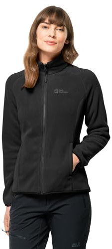 Jack Wolfskin Damen Moonrise Fz W Fleece Jacke, Schwarz, XS EU