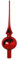 Krebs Glas Lauscha Christbaumspitze Rot glänzend 26 cm Baumspitze