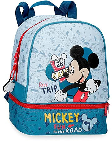 Disney Mickey Road Trip Lunchpaket Blau 23x28x13 cm Polyester 8,37L