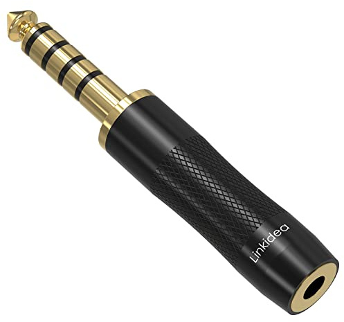 Linkidea 4.4mm Balanced Male to 2.5mm Balanced Headphone Audio Adapter Compatible with Sony NW-ZX507/ ZX300A/ WM1Z, DMP-Z1, TA-ZH1ES, HIFIMAN, R2R2000, FIO M11, Lotoo PAW6000 Audio Player