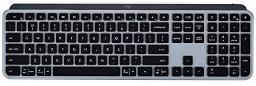 YongMai Keyboard Cover Silicone for Logitech Craft, Keyboard Cover for Logitech MX Keys Advanced Wireless Illuminated Keyboard, Keyboard Skin Waterproof Dustproof Easy to Clean (Black)