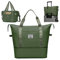 flintronic Reisetasche Damen, Faltbare Reisetasche, Sporttasche, Handgepäck Tasche, Wasserdicht Travel Bag Duffle Bag, Trainingstasche, Handtasche für Sport & Reisen-Armeegrün