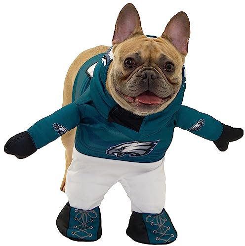 NFL Offiziell lizenziertes Laufhundekostüm, enthält 2-teiliges Set, Body und Mütze (grün, XS, Philadephia Eagles)