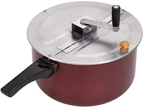 Pentola Manuale Per Popcorn Antiaderente, Popcorn Maker Con Apertura Ampia, Facile Da Pulire, Con Manico Antiscottatura E Coperchio Rimovibile, Anniversario, Per Bambini