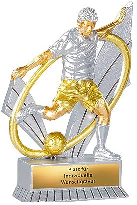 eberin · Fussball Pokal personalisierbar · topfitte Altherren Trophäe · All-Stars Fußball Wanderpokal · Fussballspieler Preis · ü30 Fußball Pokal mit Gravur · 12 cm