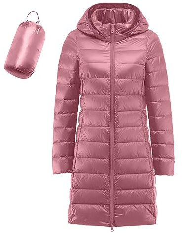 Piumino Donna 100 Grammi Lungo Leggero Mezza Stagione Trapuntato Piumino Ripiegabile Cappotto Giubbotto Imbottito Elegante Giacca Invernale Caldo Antivento Giubbino