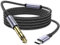 MOSWAG 6.35mm 1/4 Zoll TRS USB C Kabel (1M) Professionelles USB C Kabel zu 1/4 Audio, Nylon geflochtenes Aufnahmekabel für Google Pixel 4XL, Galaxy Note 10+/S20+, Lautsprecher (recordable)