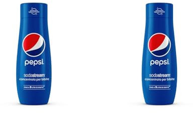 Sodastream Concentrato per Preparazione di Bevande Dissetanti Gassate al Gusto Pepsi, 440 ml (Confezione da 2)
