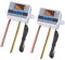 Greluma 2PCS XH-W3001 DC12V 10A 120W Interruptor de termostato, Controlador de Temperatura LED Digital con sonda, termostato programable electrónico de refrigeración de calefacción (-50 ℃ a 110 ℃)