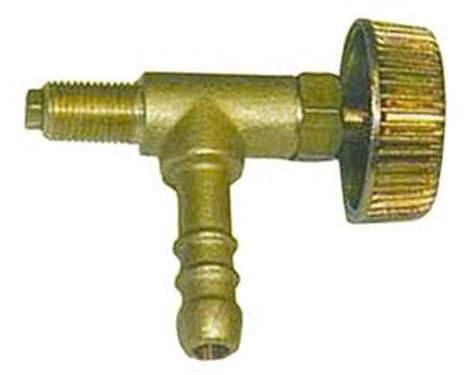 5PZ RUBINETTO A SPILLO PORTAGOMMA GAS PER FORNELLONI - portagomma entrata ? mm.10 - uscita maschio 10x1