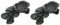 Angoily 2pcs Resin Tortoise Habitat Basking Platform Reptile Hiding Cave Turtle Accessories