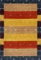Teppich 100% Wolle 170x240 cm rot Gold Terrakotta Handgewebt Orientteppich BR11