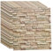 10 Stück 3D Wandpaneele For Abziehen Und Aufkleben Selbstklebende 3D-Ziegelstein-Tapete Wasserfester PE-Schaum Kunststein For Schlafzimmer Wohnzimmer Keller (Color : Natural)
