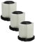 vhbw 3X Filtro Fino Compatible con Kärcher VC 5 Premium Yellow aspiradora - Filtro de Aire Blanco