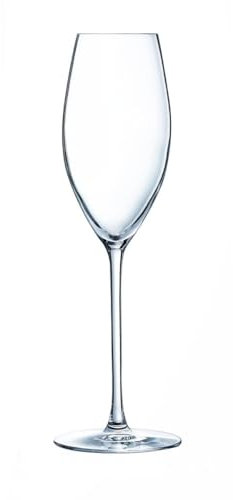 Luminarc Grand Chais Set mit 4 Gläsern, Glasflöte, 24 cl, transparent