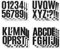 184 Stück 12 Blatt Alphabet Zahlen Aufkleber, klebebuchstaben schwarz Buchstaben Sticker, Buchstaben für Pinnwand, Selbstklebende Vinyl Alphabet Aufkleber für Poster, Briefkasten, Klassenzimmer