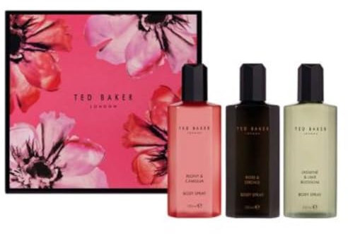 Körperspray-Set, 3 x 150 ml Flaschen in einer Geschenkbox