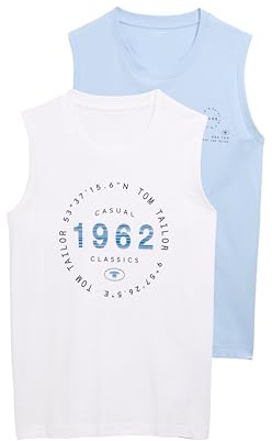 Tom Tailor Herren Tanktops im 2er-Pack