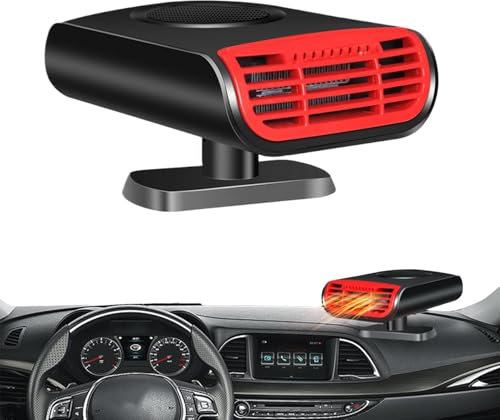 Portable Car Heater | 12V Plug in Cigarettes Lighters Defroster | Car Fan Windshield Defroster Automobile Heater Warmer | 2 in 1 Heating/Cooling Minis Car Defroster with Aromatherapy Function