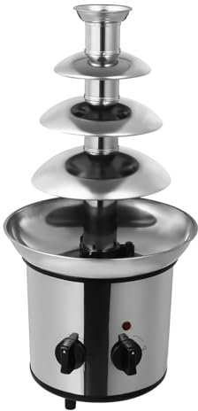 Macchina per fontana di cioccolato, 4 animali, macchina di fusione di cioccolato elettrico, capacità 1,8 l, fontana di cioccolato in acciaio inox, 170 W, per caffè, hotel, anniversari, matrimoni,