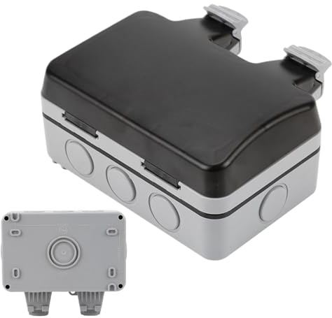 Wasserdichter Elektrokasten, Kabelschutz für den Außenbereich | Schützender wasserdichter Anschlusskasten, wetterfester Elektrokasten,Outdoor-Steckerbox Vielseitige Outdoor-Kabelbox für die Gartengara