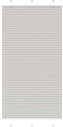 vidaXL Plissee Hellgrau 110x200 cm Stoffbreite 109,4 cm Polyester, Faltrollo, Klemmfix, Plisseerollo, Jalousie, Rollo, Plisseerollo für Fenster