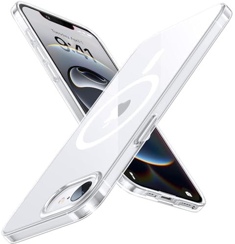 TORRAS Ultra Thin for 2025 iPhone 16e Case [No.1 Magnetic Force] [Slim Fit ＆ Velvety Touch] [20W Safe & Fast Charging] Ultra-Slim and Light Case for iPhone SE 4 2025 case - Crystal Clear