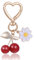 JIYIN Bag Charm Kirsch, Kirsch Schlüsselanhänger Handtaschen Anhänger Cute Keychain Aesthetic Modischer Taschen Schlüssel Accessoire Cherry Charm für handtaschen Geldbörsen Geschenk