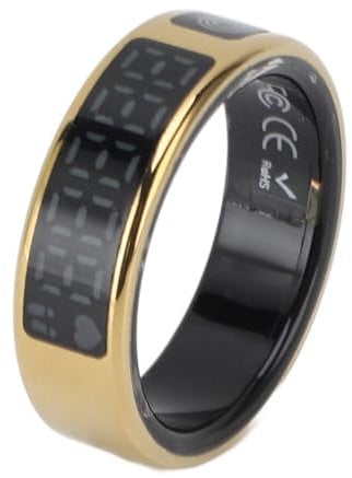 Masyrt Smart Ring mit Display Bildschirm IP68 Mehrere Sportmodi Gestensteuerseite Wenden Smart Fitness Ring Zum Täglichen Schwimmen (#8)