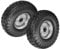 Dunnet Tools 2pc Wheelbarrow Wheel Replacement Heavy Duty Sack Truck Tyres 4.10/3.50-4 Wheel Easy To Install Wheelbarrow Wheels 4.10/3.50-4 Innertube Tyres And Pneumatic Wheels For Trolley Sack Truck