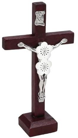 Kreuz als Tischdekoration, Holzkreuz, Osterdekoration, für Wohnzimmer, Schreibtisch, Veranda, Garten, Hof, Bauernhaus-Party