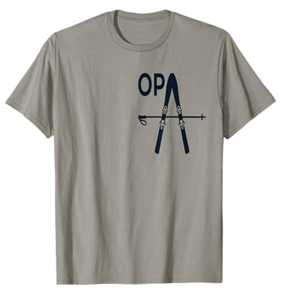 Skifahren Skifahrer Großpapa Apres Ski Winter Opa T-Shirt