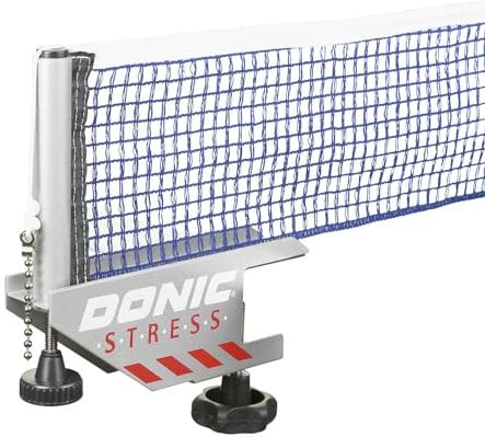 Donic Tischtennisnetz Stress | ITTF-zertifiziert | Stabile Stahlkonstruktion | Kunststoffbeschichtung | Wettkampf | Schraubbefestigung | Textilgewebe | Indoor