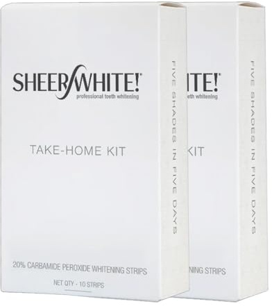 Sheer White Teeth Whitening Strips (Double Pack) (Double Pack)