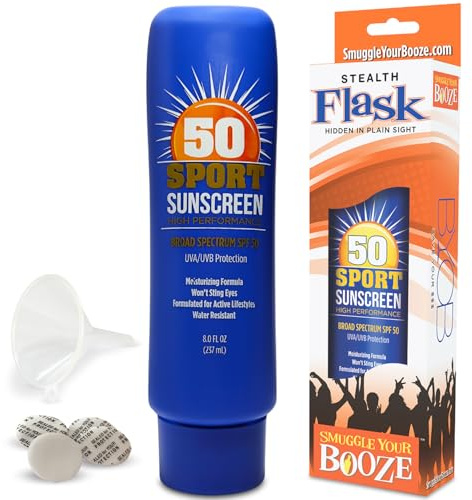 Smuggle Your Booze 10 Oz. Sunscreen Flask by Smuggle Your Booze
