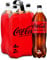 Coca-Cola Zero Azúcar, Refresco de Cola sin Azúcar, sin Calorías - Pack 4 Botellas 2L