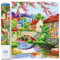 Diamond Dotz DD13-013 Das Haus am Fluss, ca. 77 x 62 cm groß, Diamond Painting, Malen mit Diamanten, funkelndes Bild zum Selbstgestalten, für Kinder und Erwachsene