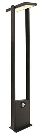 LED Solar-Stehleuchte Premium inkl. Bewegungsmelder& Dämmerungssensor, IP54, 170lm, 3200k, warmweiß, Höhe 100cm | Gartenleuchte/Wegeleuchte für Garten, Terrasse, Außen, Outdoor | Akku, 1,6 W