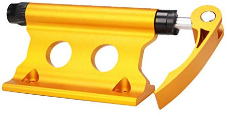 BESPORTBLE Mountain Bike Front Wheel Holder Bike Block Fork Mount Bicycle Fork Mount for Outdoor Travel Supplies (Yellow)